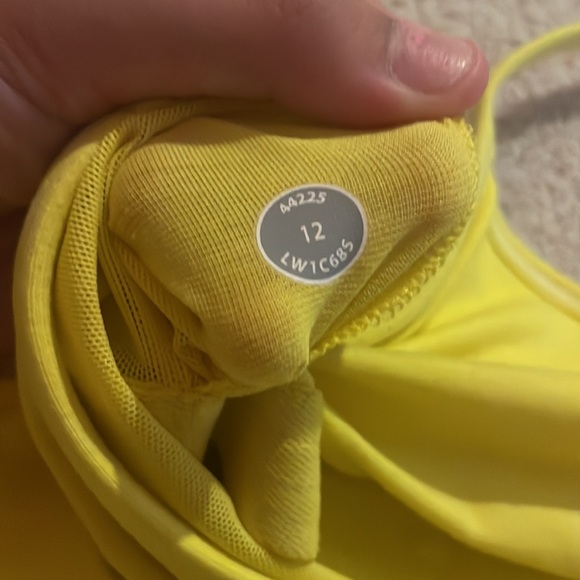 Lululemon, size 12, yellow, power y tank - Picture 4 of 5